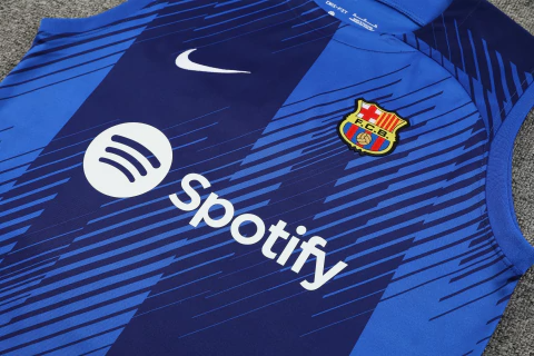 Conjunto de Treino Barcelona 23/24 - Verão Nike Azul