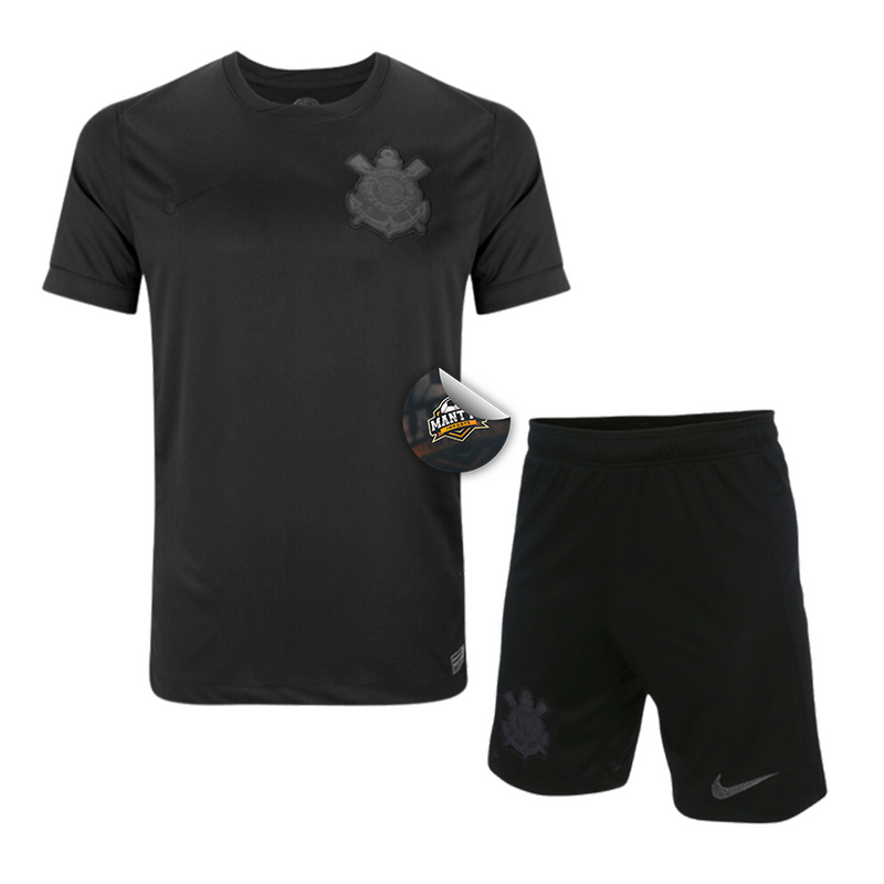 Kit Infantil Timão Away 24/25 - Nike Masculino - Preto