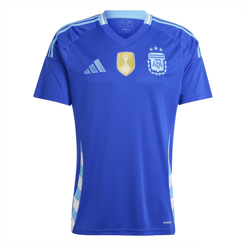 Camisa Argentina Patch Campeão do Mundo Away 24/25 - Torcedor Adidas Masculino