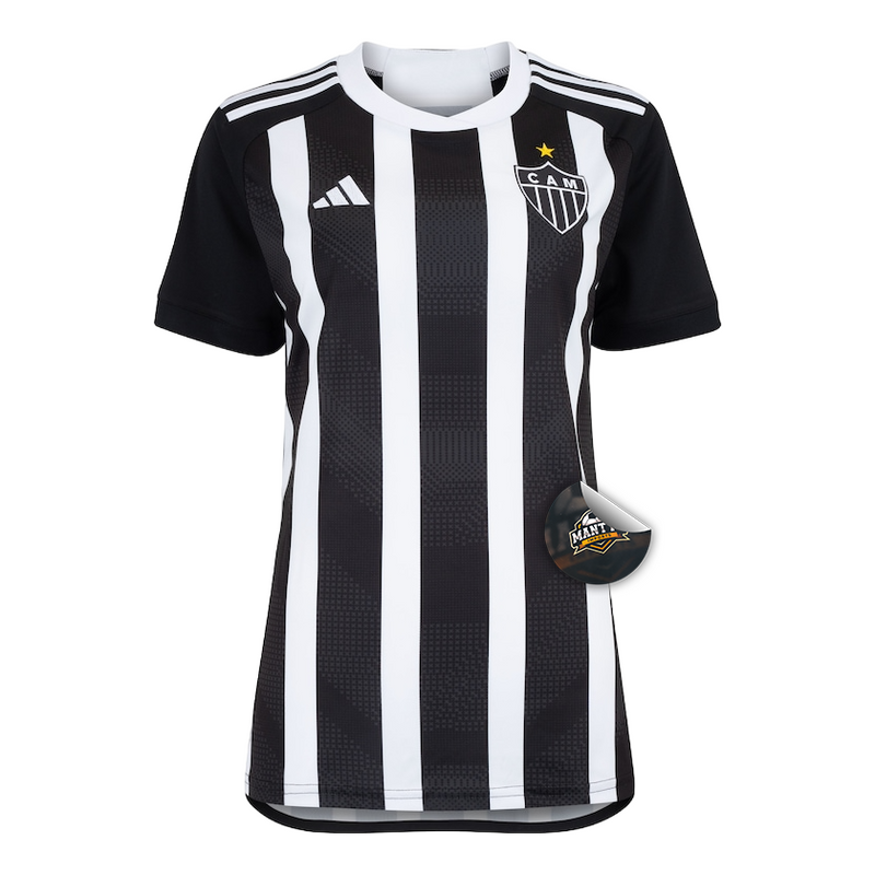 Camisa Atlético Mineiro Home 24/25 - Torcedor Adidas Feminino - Preto e Branco