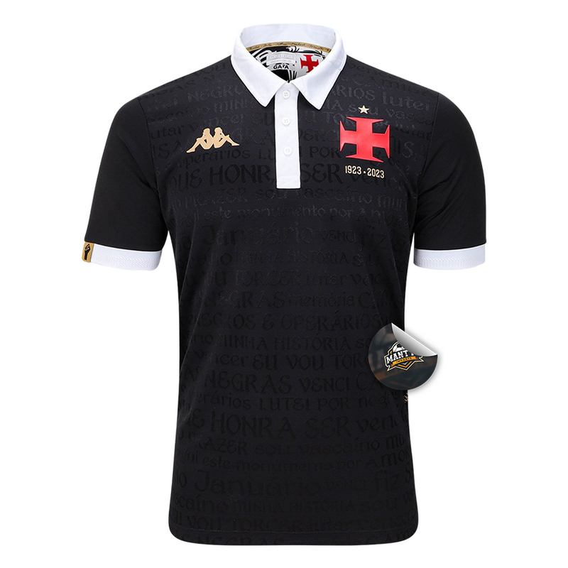 Camisa Vasco Third 23/24 - Torcedor Kappa Masculino - Preto