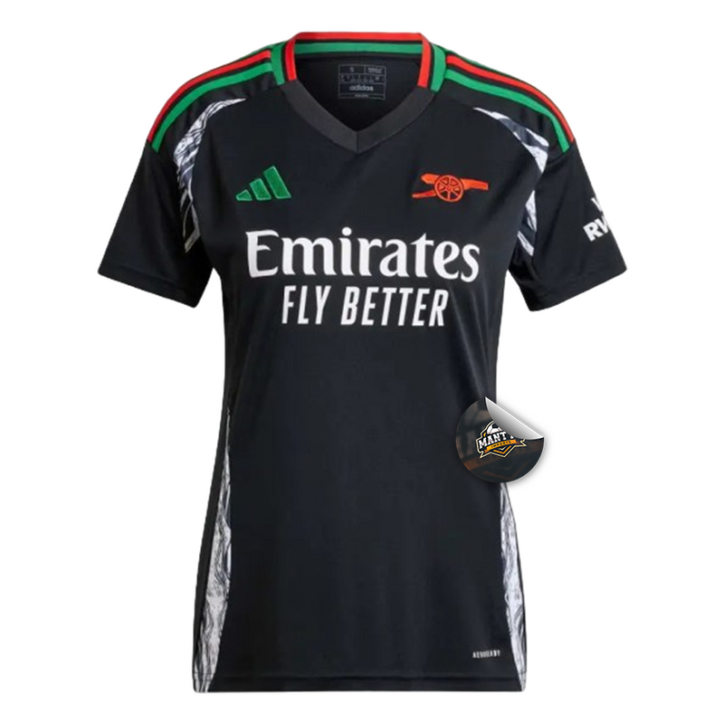 Camisa Arsenal Away 24/25 - Torcedor Adidas Feminino - Preto