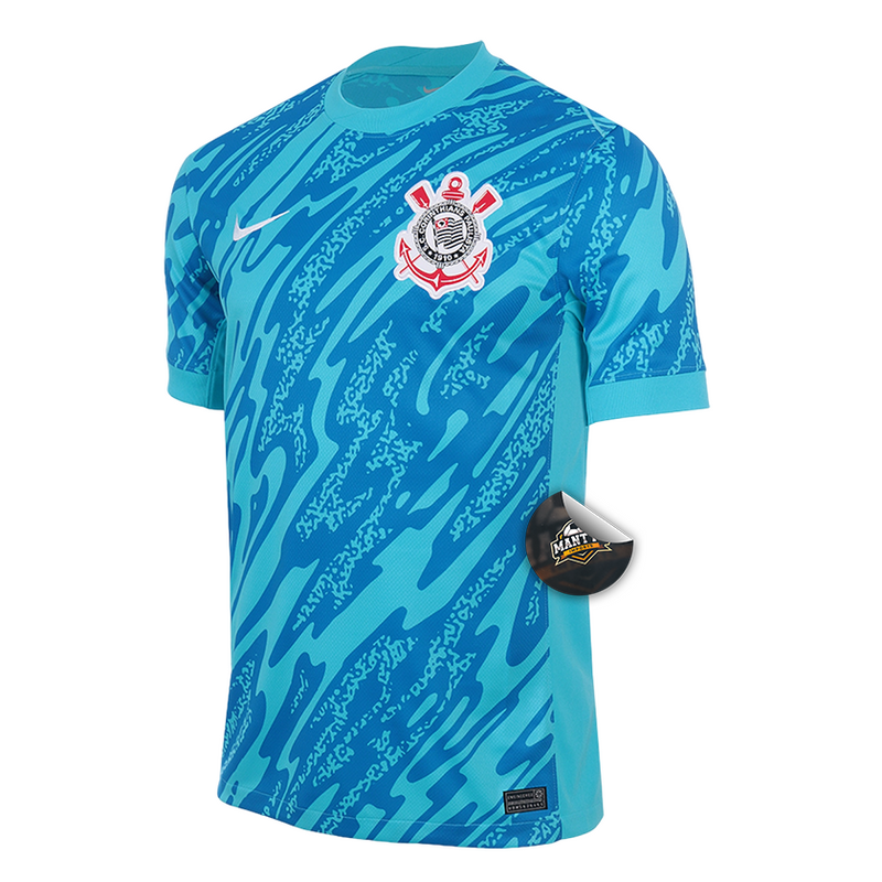 Camisa Timão Goleiro III 24/25 - Torcedor Nike Masculino - Azul