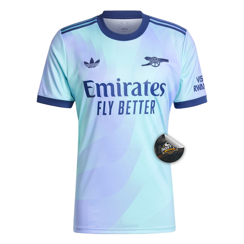 Camisa Arsenal Third 24/25 - Torcedor Adidas Masculino - Azul e Roxo