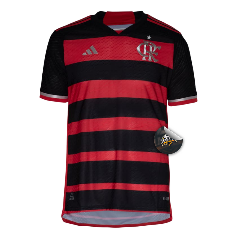 Camisa Flamengo Home 24/25 - Jogador Adidas Masculino - Vermelho e Preto