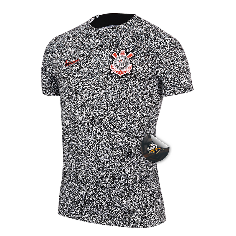 Camisa Timão Pré-Jogo 24/25 - Torcedor Nike Masculino - Cinza