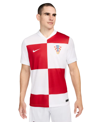 Camisa Croácia Home 24/25 - Torcedor Nike Masculino - Vermelho e Branco