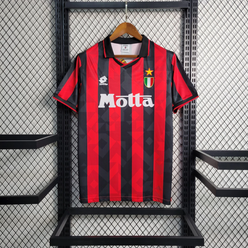 Camisa Milan Home 93/94 - Retrô Lotto Masculino - Vermelho