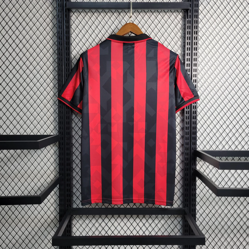Camisa Milan Home 93/94 - Retrô Lotto Masculino - Vermelho