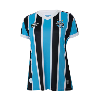 Camisa Grêmio Home 23/24 Torcedor Feminino Azul