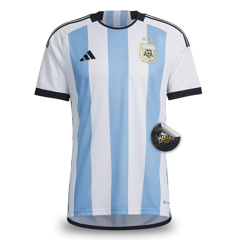 Camisa Argentina Home 2022/23 Copa do Mundo - Torcedor Adidas Masculino - Azul e Branco