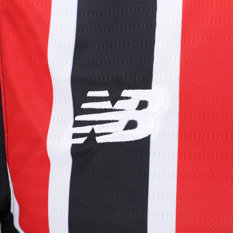 Camisa São Paulo Away 24/25 - Torcedor New Balance Masculina - Vermelho e Preto