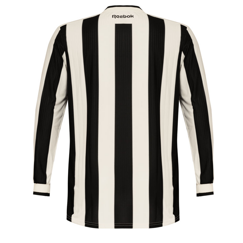 Camisa Botafogo Home 24/25 - Torcedor Manga Longa Reebok Masculino - Preto e Branco