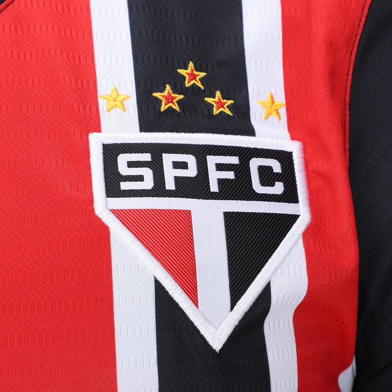 Camisa São Paulo Away 24/25 - Torcedor New Balance Masculina - Vermelho e Preto