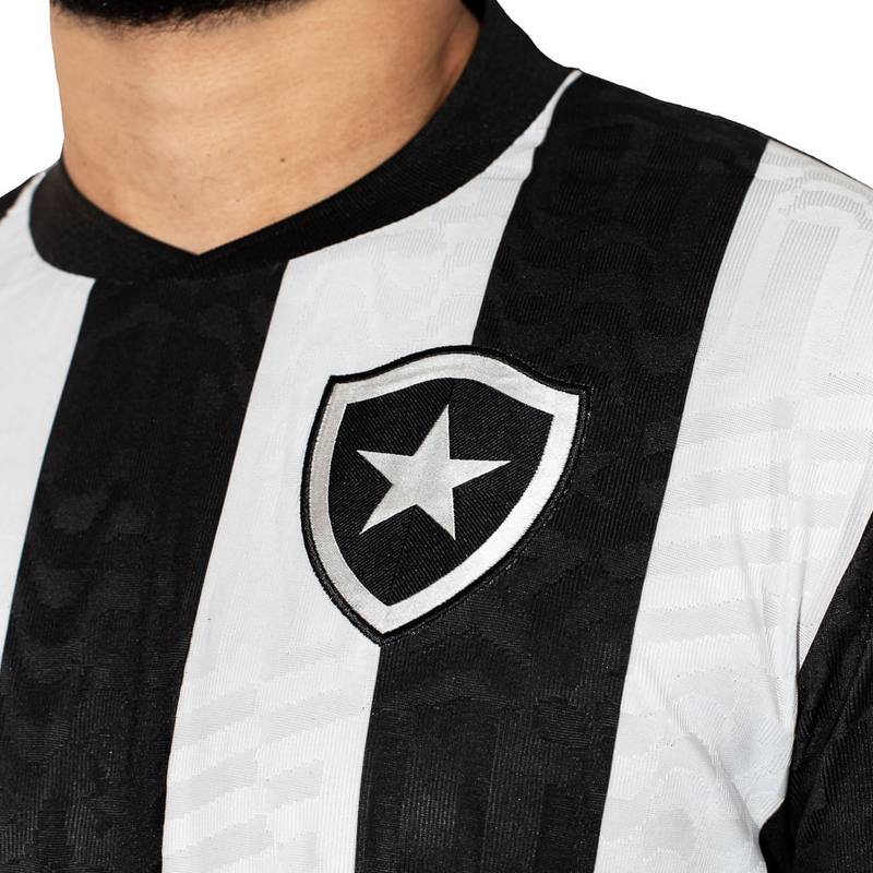 Camisa Botafogo Home 23/24 - Torcedor Reebok Masculino - Preto e Branco