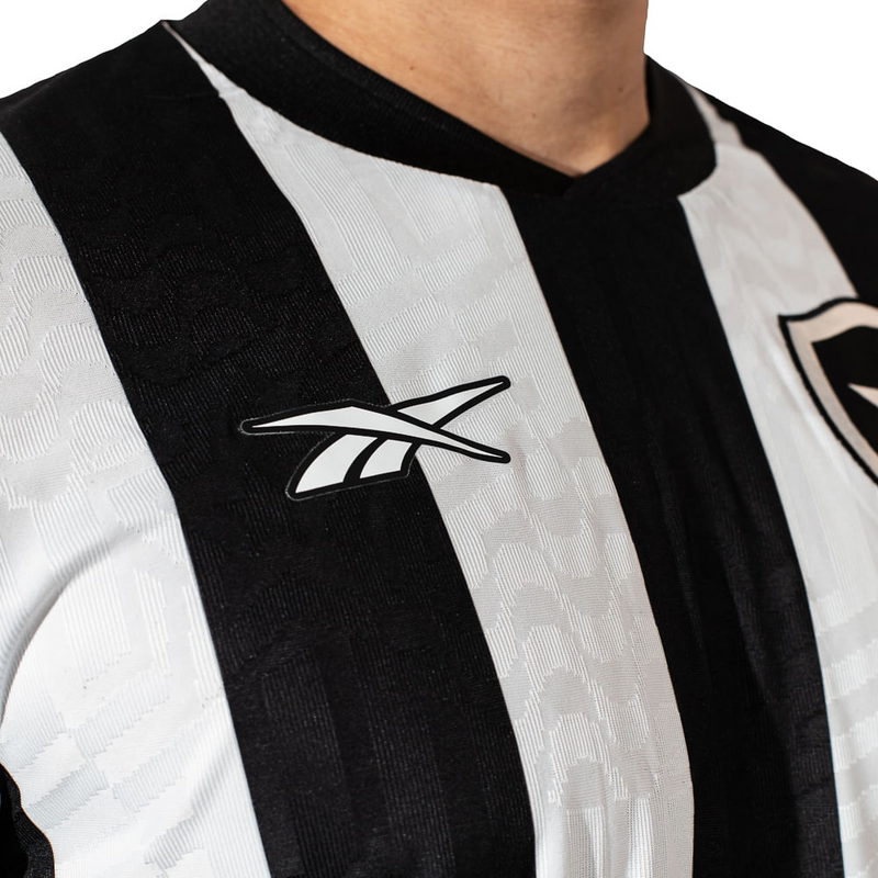 Camisa Botafogo Home 23/24 - Torcedor Reebok Masculino - Preto e Branco