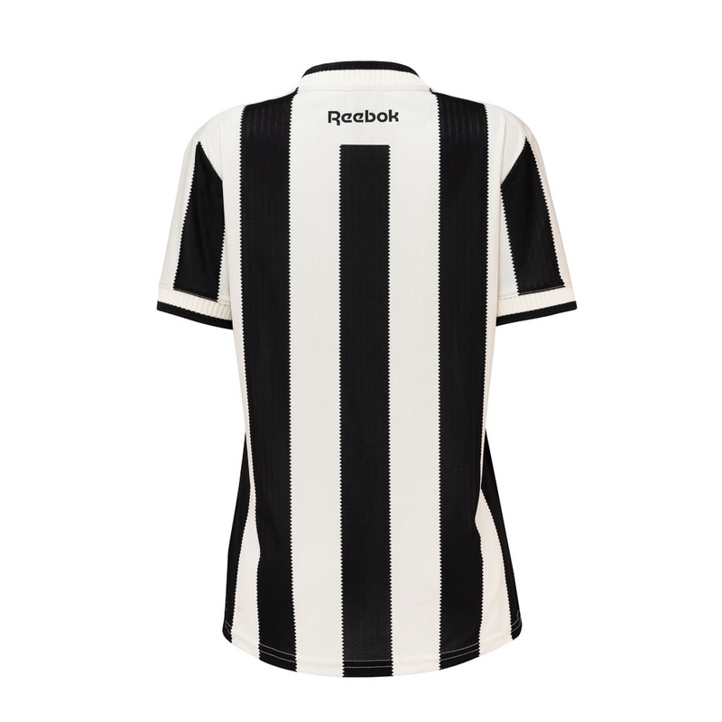 Camisa Botafogo Home 24/25 - Torcedor Reebok Feminino - Preto e Branco