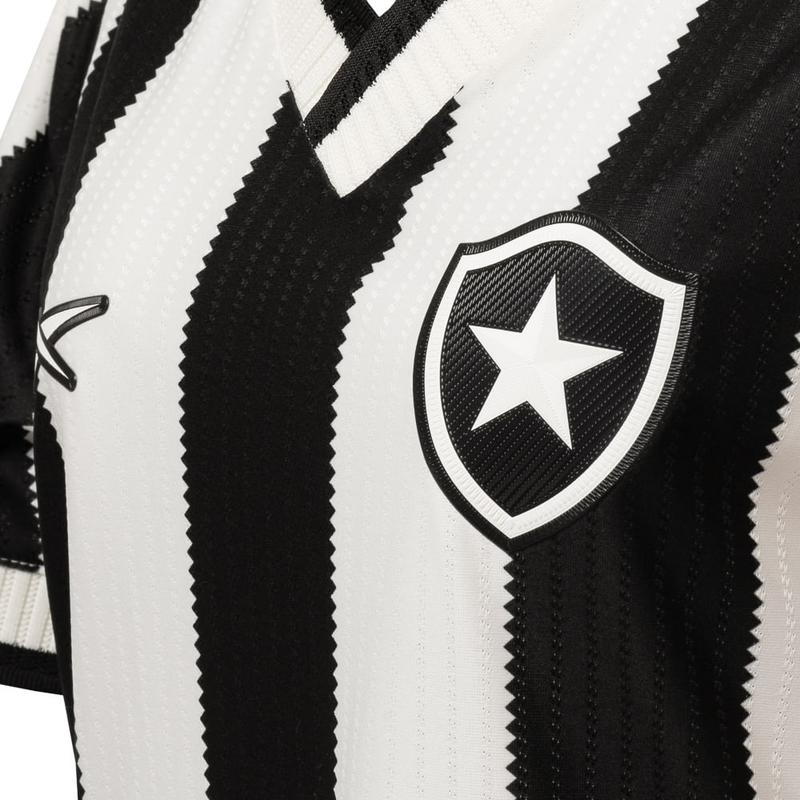 Camisa Botafogo Home 24/25 - Torcedor Reebok Feminino - Preto e Branco