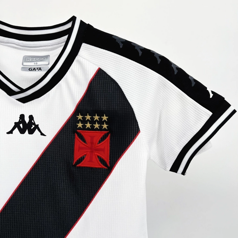 Kit Infantil Vasco da Gama Away 24/25 - Kappa - Branco