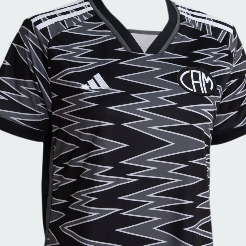 Camisa Atlético Mineiro Third 24/25 - Torcedor Adidas Feminino - Preto e Cinza