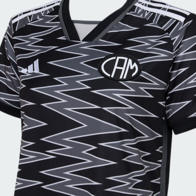 Camisa Atlético Mineiro Third 24/25 - Torcedor Adidas Feminino - Preto e Cinza