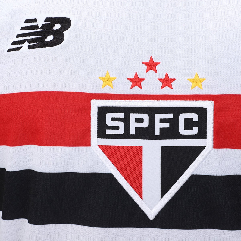 Camisa São Paulo Home 24/25 - Torcedor New Balance Masculino - Branco