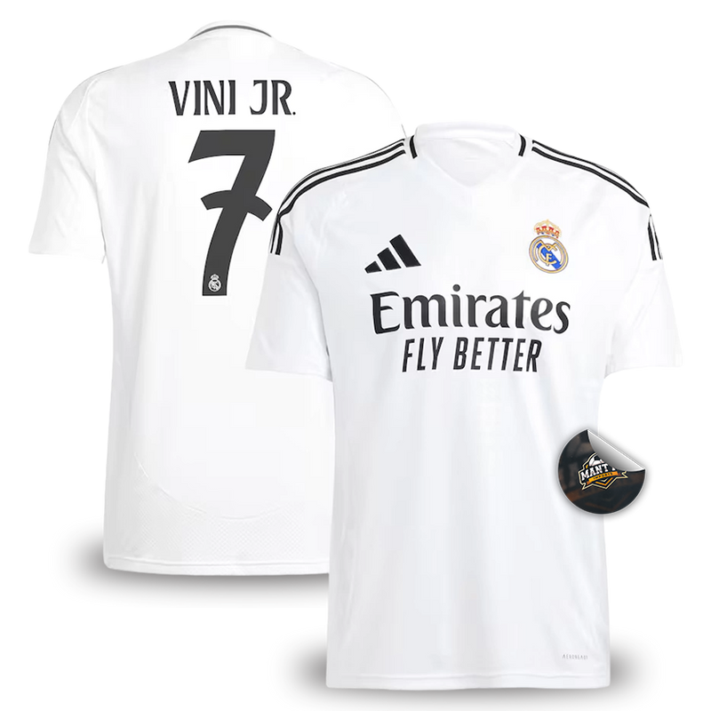 Camisa Real Madrid Home 24/25 + Vini Jr.