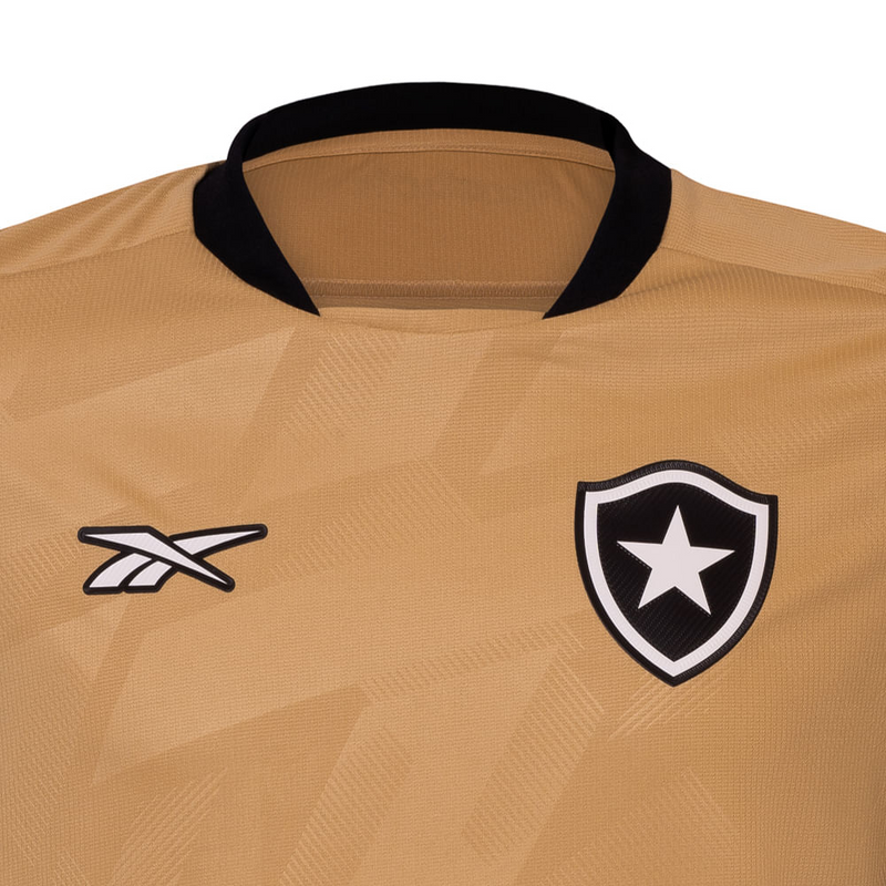 Camisa Botafogo Goleiro II 24/25 - Torcedor Reebok Masculino - Dourado