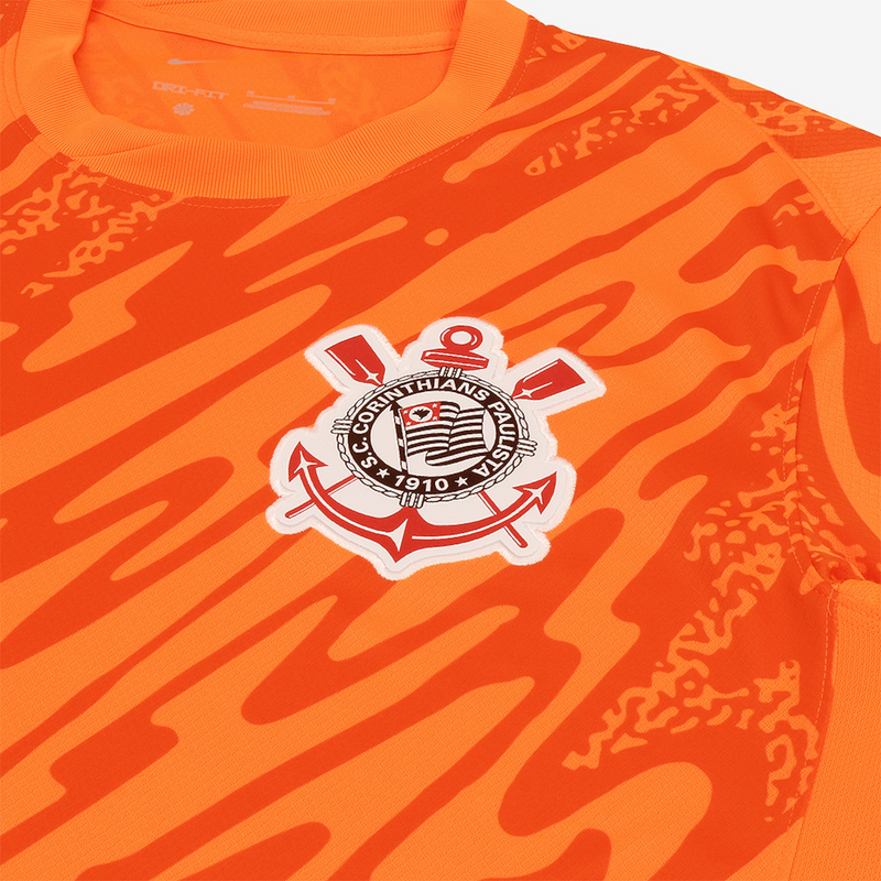 Camisa Timão Goleiro II 24/25 - Torcedor Nike Masculino - Laranja