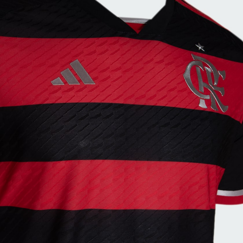 Camisa Flamengo Home 24/25 - Jogador Adidas Masculino - Vermelho e Preto