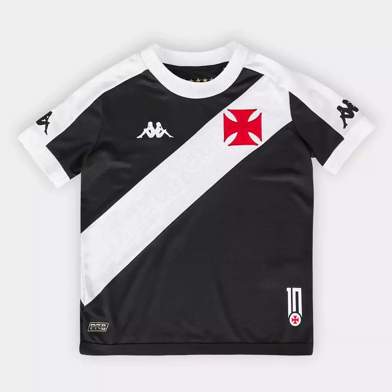 Kit Infantil Vasco da Gama Home 24/25 - Kappa - Preto