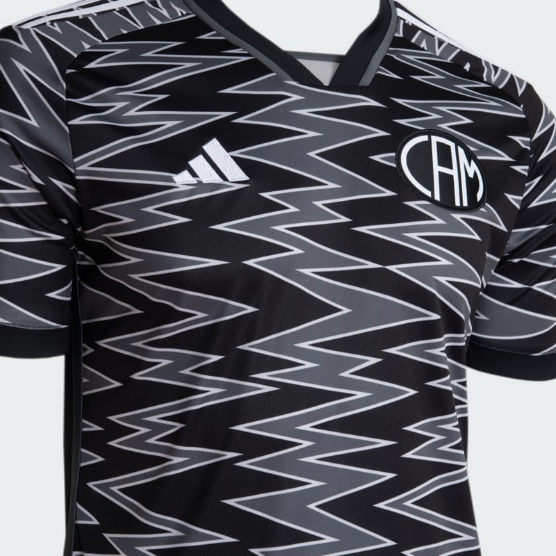 Camisa Atlético Mineiro Third 24/25 - Torcedor Adidas Masculino - Preto e Cinza