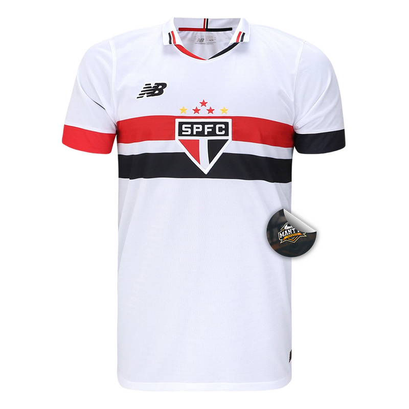 Camisa São Paulo Home 24/25 - Torcedor New Balance Masculino - Branco