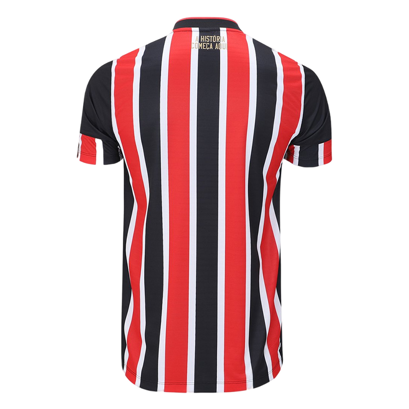 Camisa São Paulo Away 24/25 - Torcedor New Balance Masculina - Vermelho e Preto