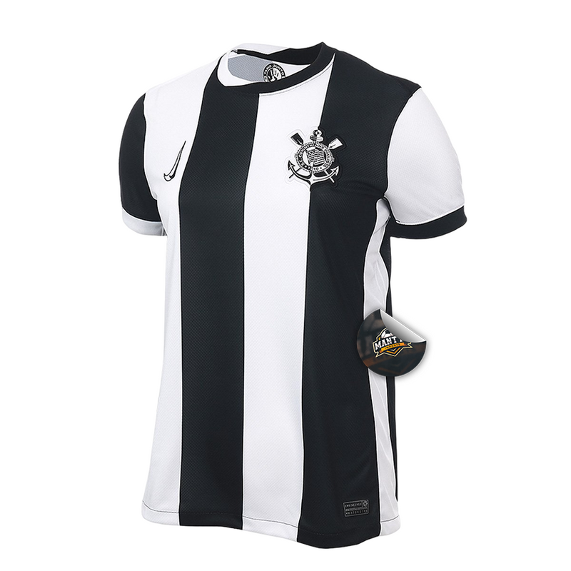 Camisa Timão Third 24/25 - Torcedor Nike Feminino - Preto e Branco