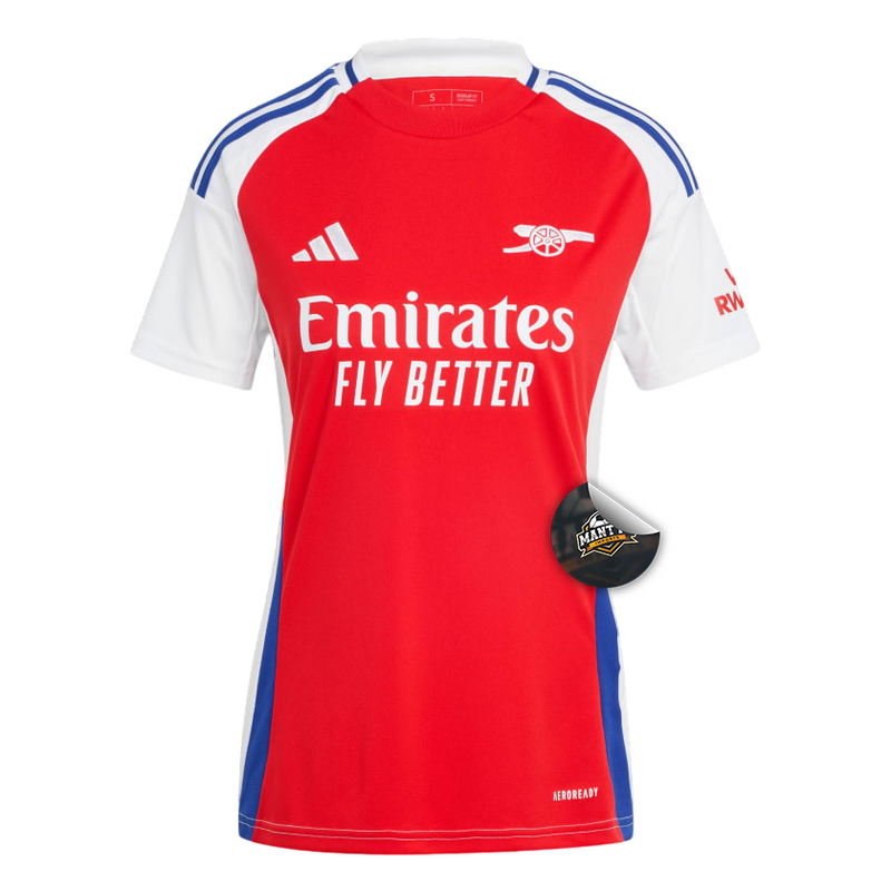 Camisa Arsenal Home 24/25 - Torcedor Adidas Feminino - Vermelho e Branco