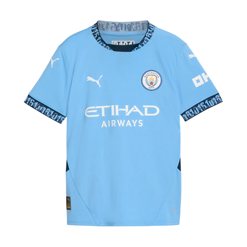 Kit Infantil Manchester City Home 24/25 - Puma - Azul e Branco