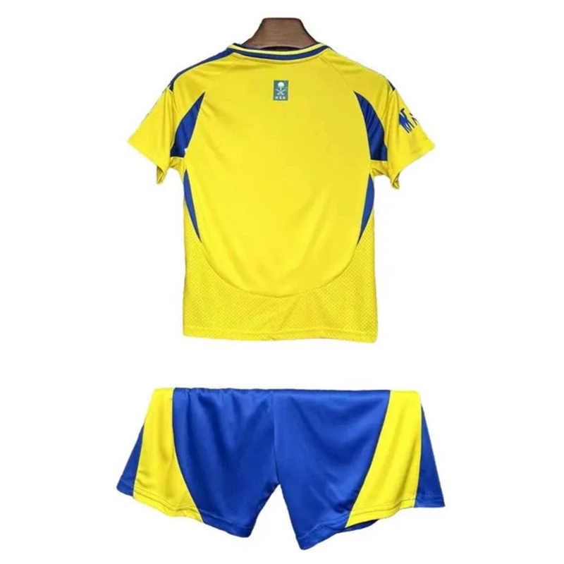 Kit Infantil Al-Nassr Home 24/25 - Adidas - Amarelo e Azul