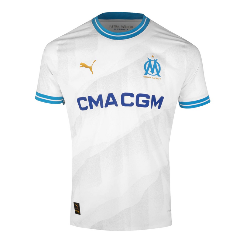 Camisa Olympique de Marseille Home 23/24 - Torcedor Puma Masculino