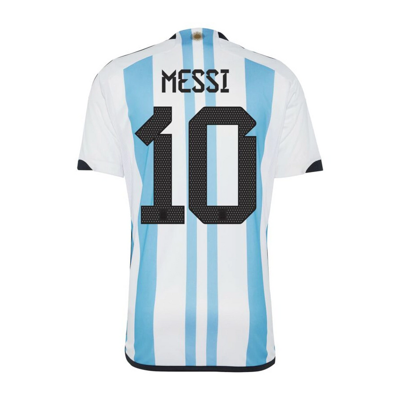 Camisa Argentina Patch Campeão do Mundo Messi