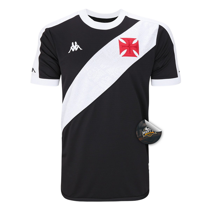 Camisa Vasco Home 24/25 - Torcedor Kappa Masculino - Preto